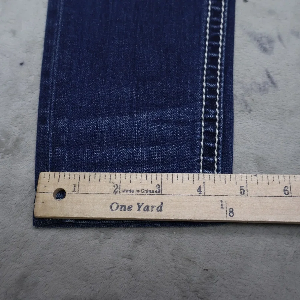 Miss Me Jeans Girls 7 Dark Wash Denim Skinny Stretch Embellished 24x27 $86 NEW